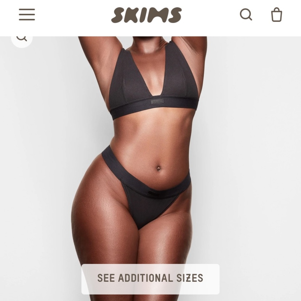 Skims Cotton Rib Thong